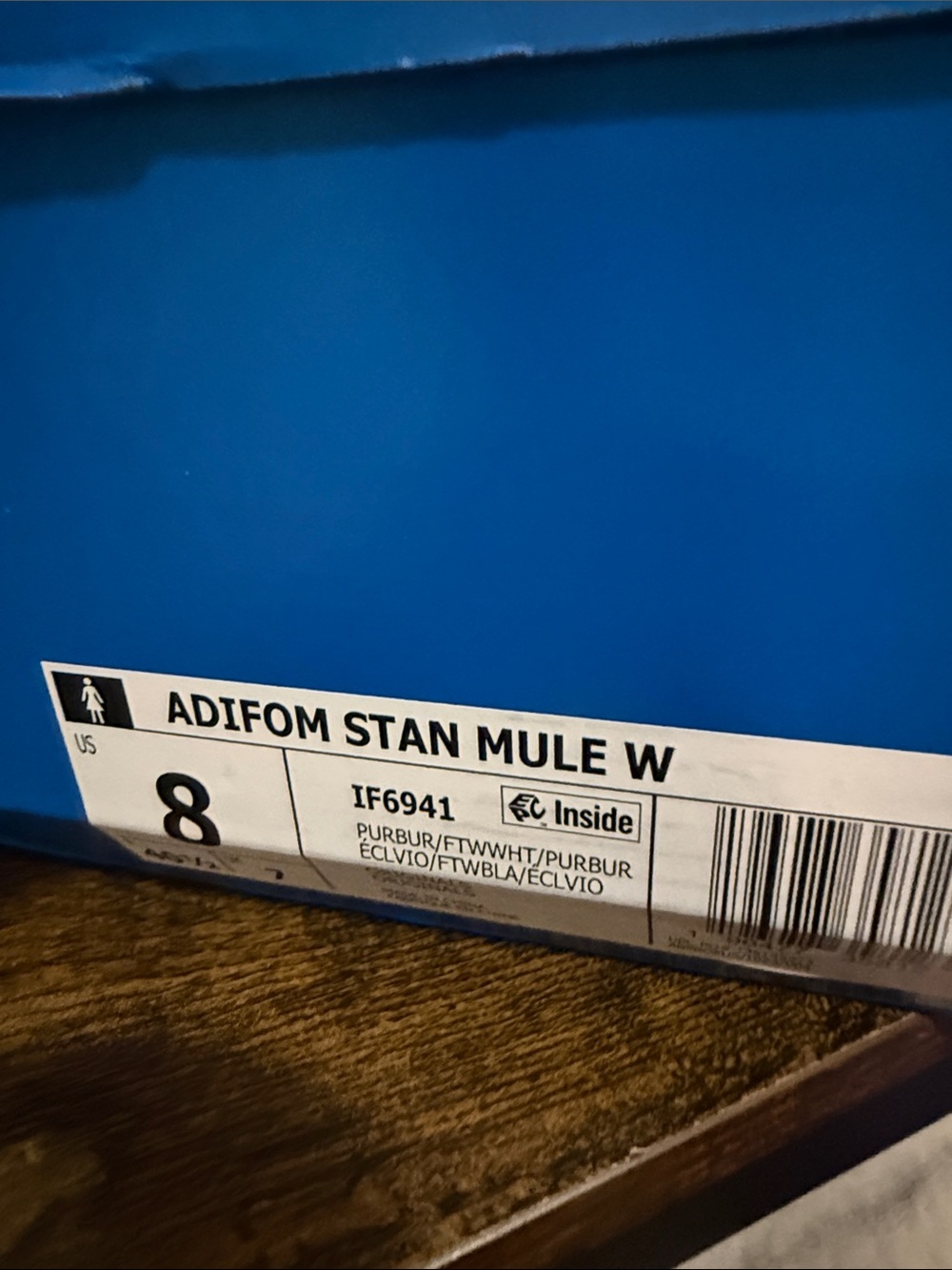 adidas Originals adiFOM Stan Smith Platform Mules - Purple Burst - Picture 5 of 7